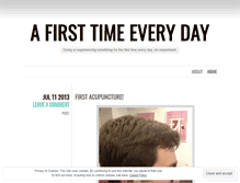 Tablet Screenshot of firsttimeeveryday.com